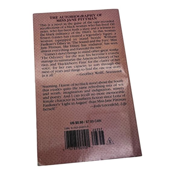 The Autobiography Of Miss Jane Pittman By Ernest J. Gaines 1971 Paperback - Picture 2 of 11
